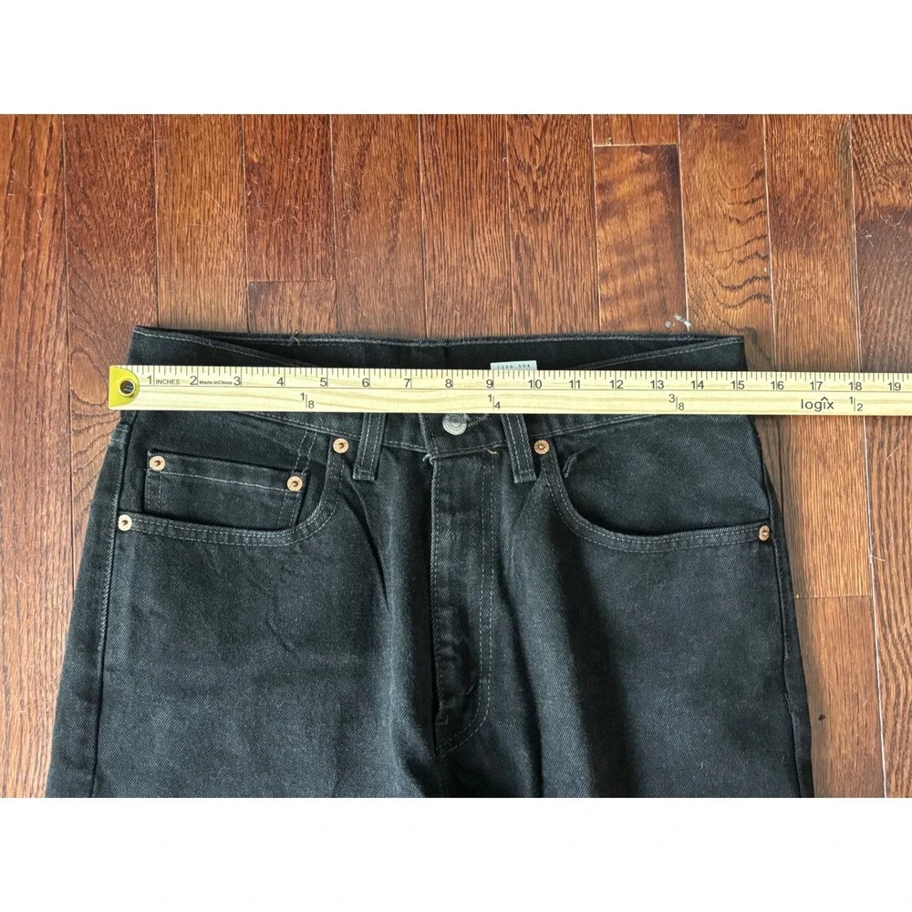 Vintage Levis 550 Relaxed Fit Black Jeans Made in USA 1998 32x34 Mens Denim